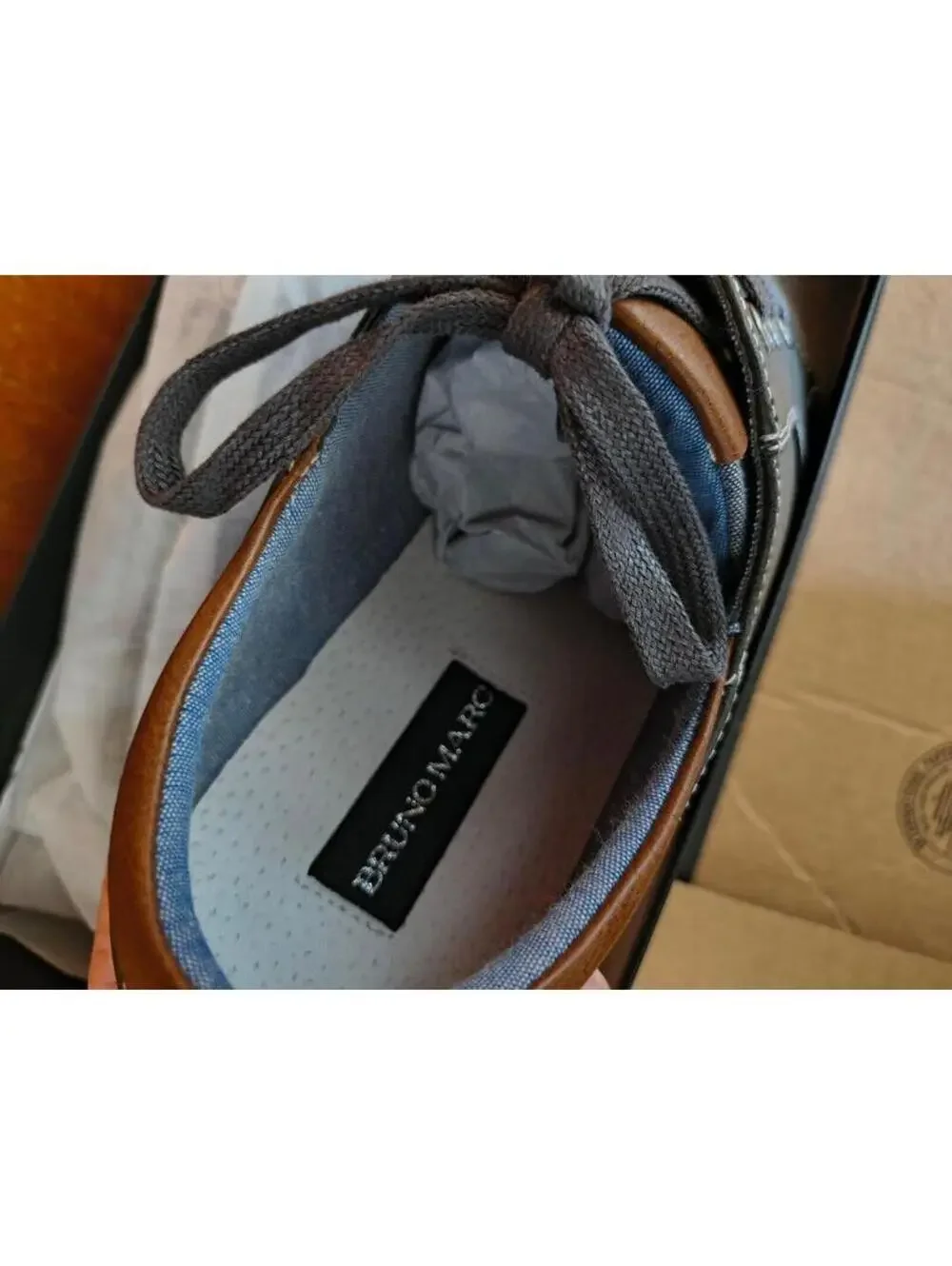 Bruno Marc New York Rivera Blue/Navy Lace Up Casual Size 11